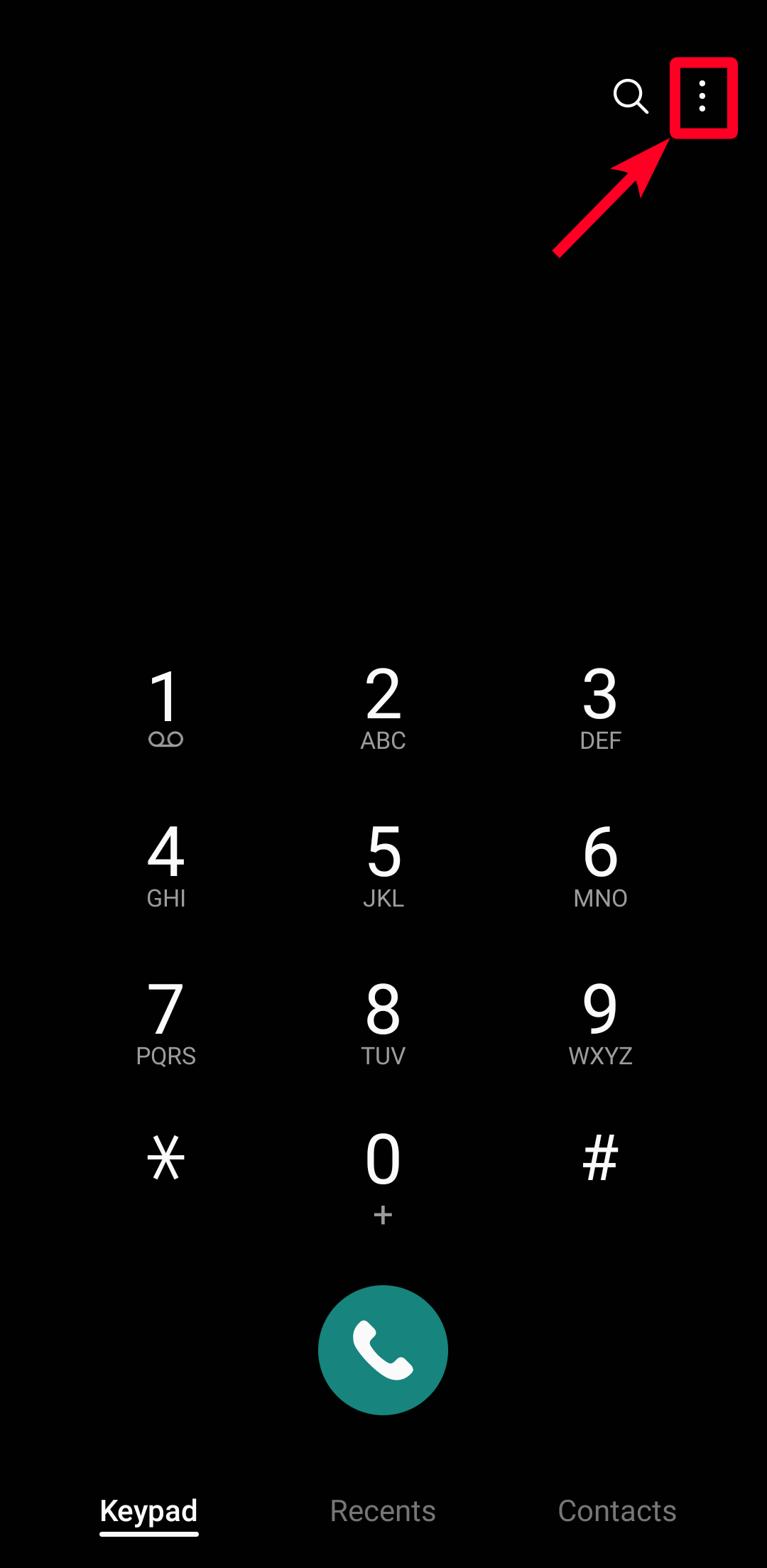 Aplikasi telepon di smartphone Samsung Galaxy A23