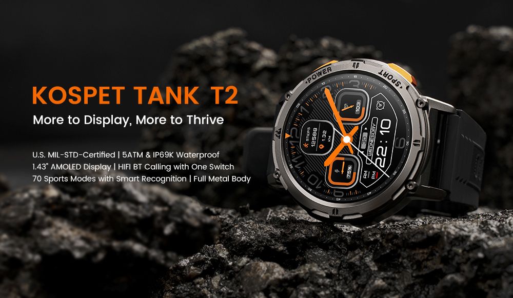 KOSPET TANK T2 Smartwatch Review - A Cheaper Alternative to