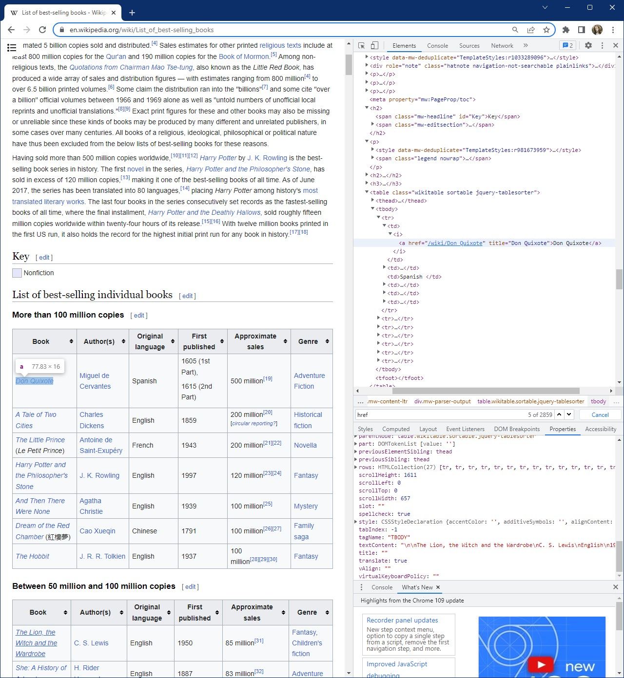 An XML example