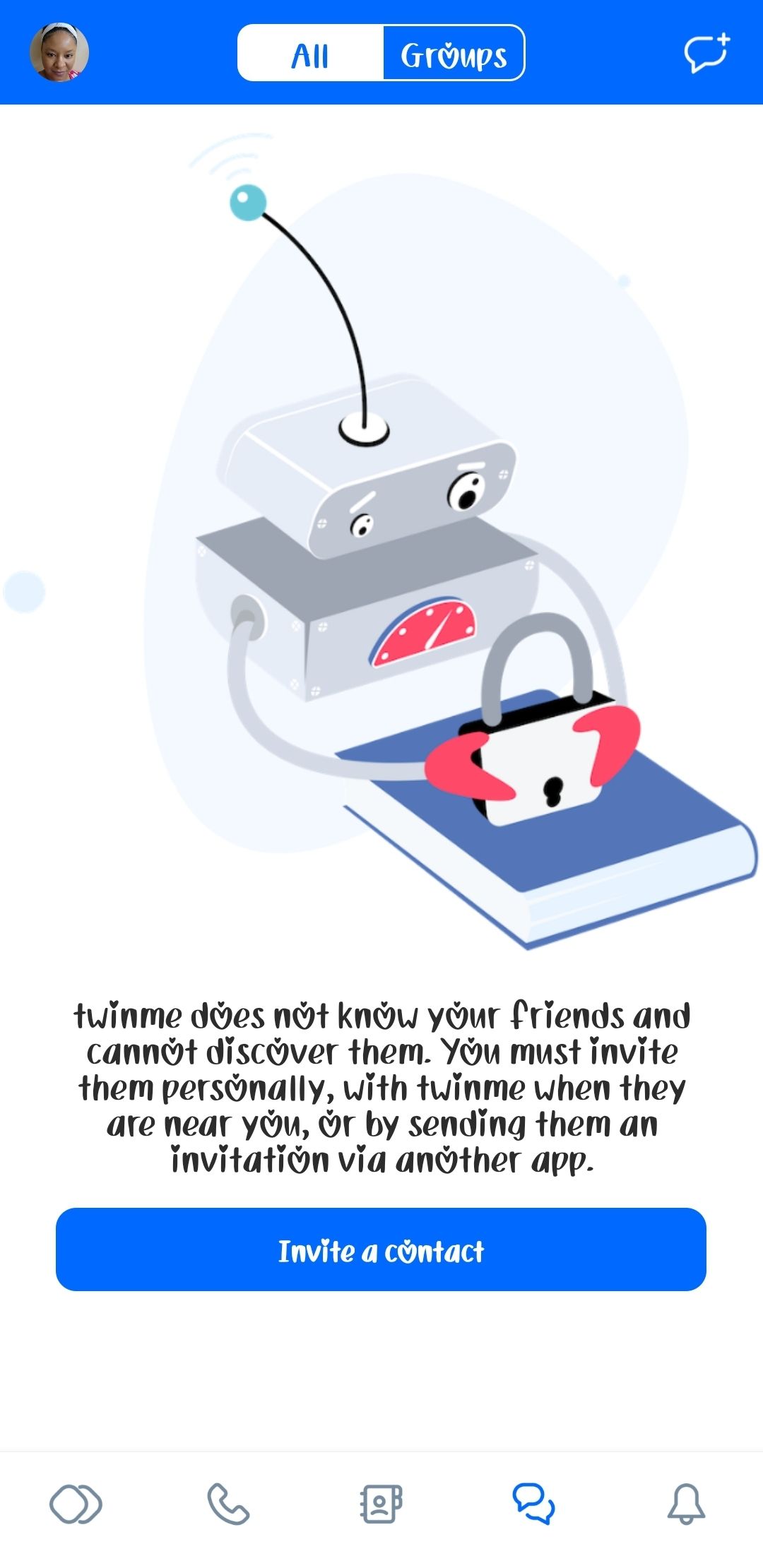 Encrypted Messaging Android App - Twinme Plus