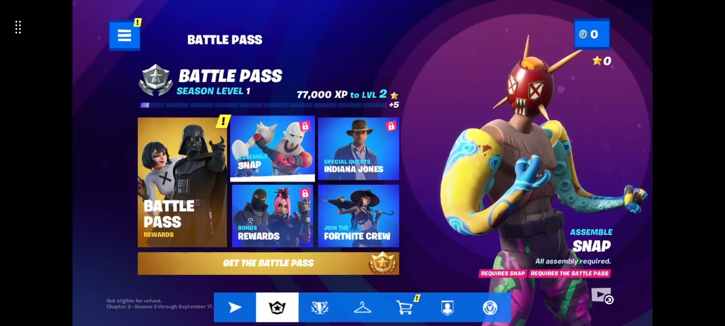 Fortnite display on xCloud with native touch controls