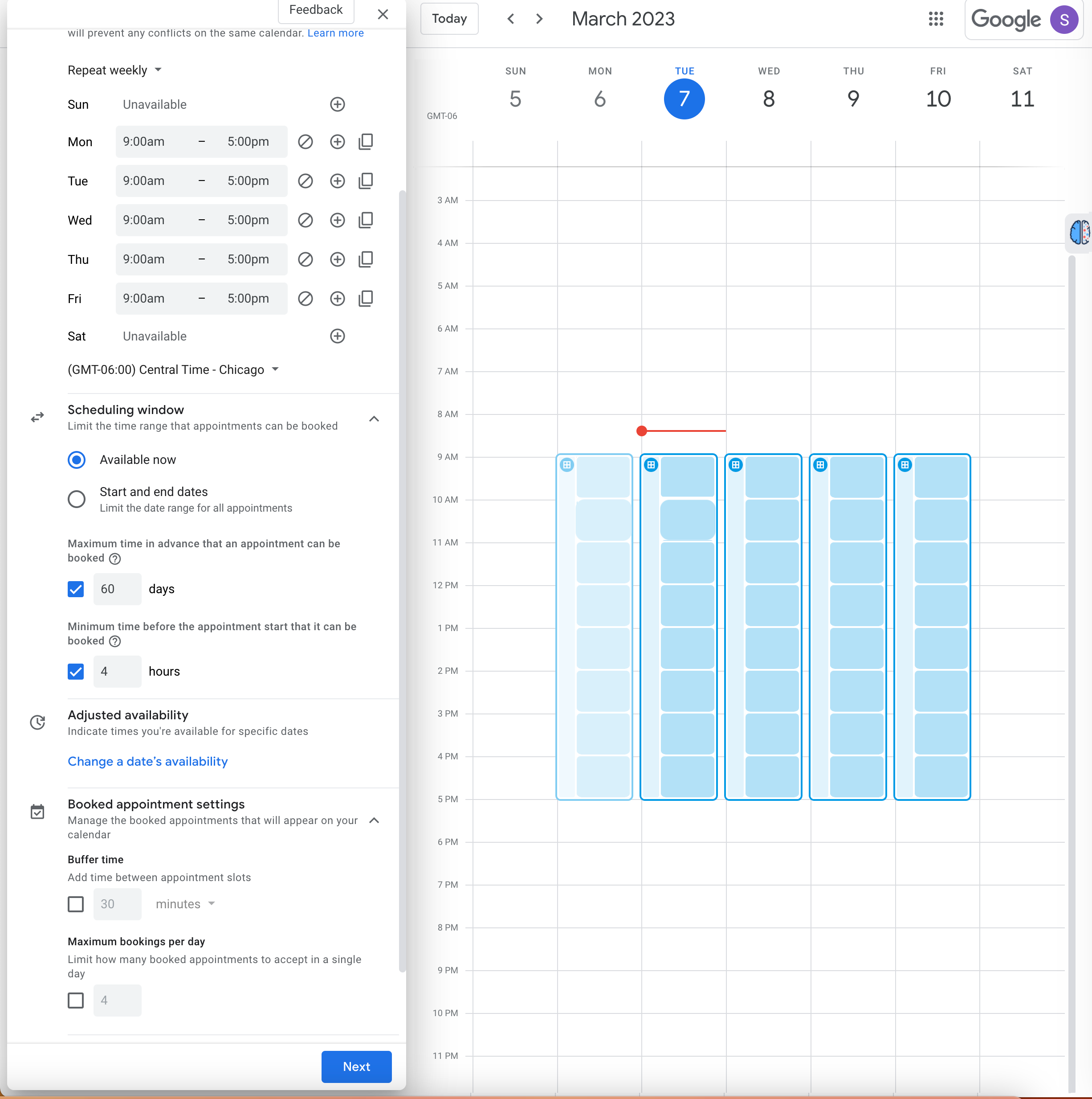 Google Calendar: How to create an appointment calendar