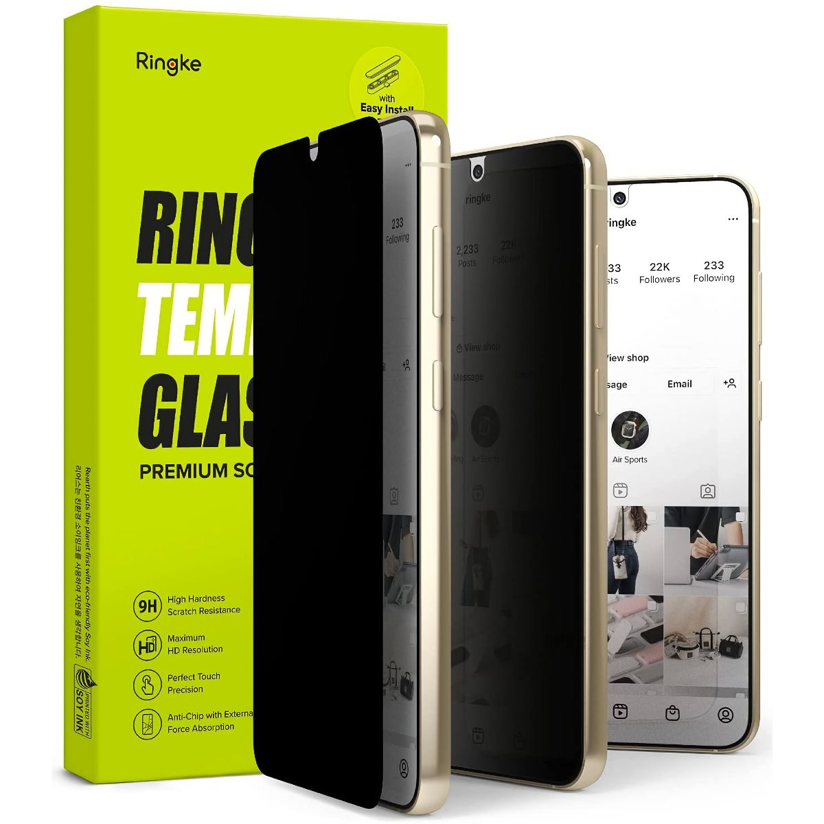 Ringke Privacy Glass for Galaxy S23 Plus.