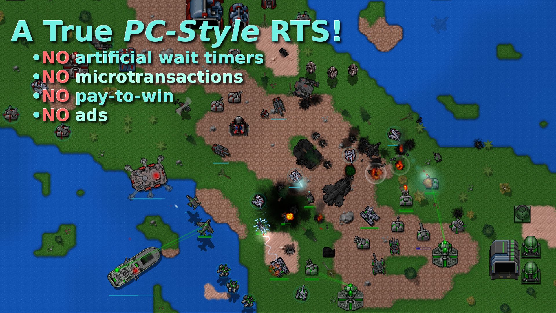 Rusted Warfare - RTS Strategy keyboard support chromebooks