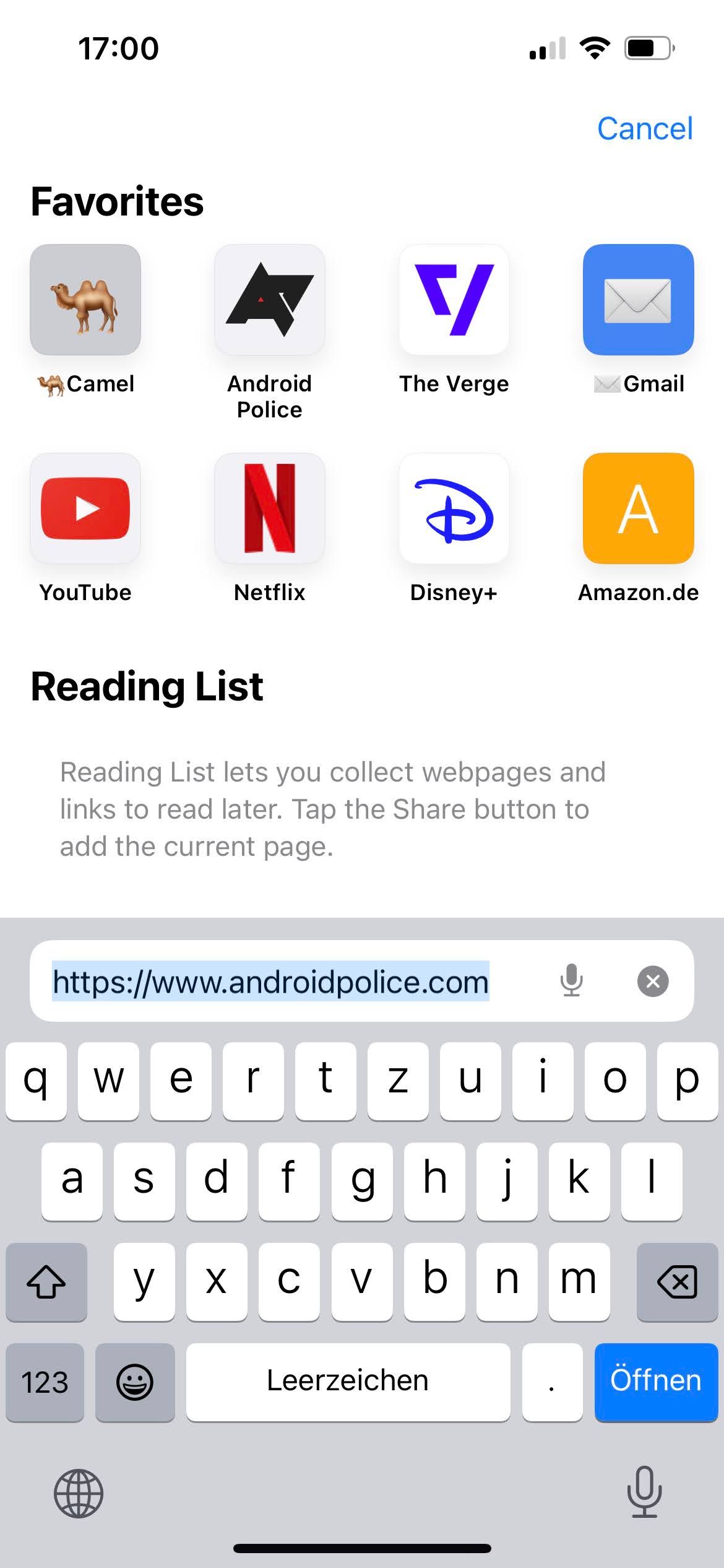 safari in android