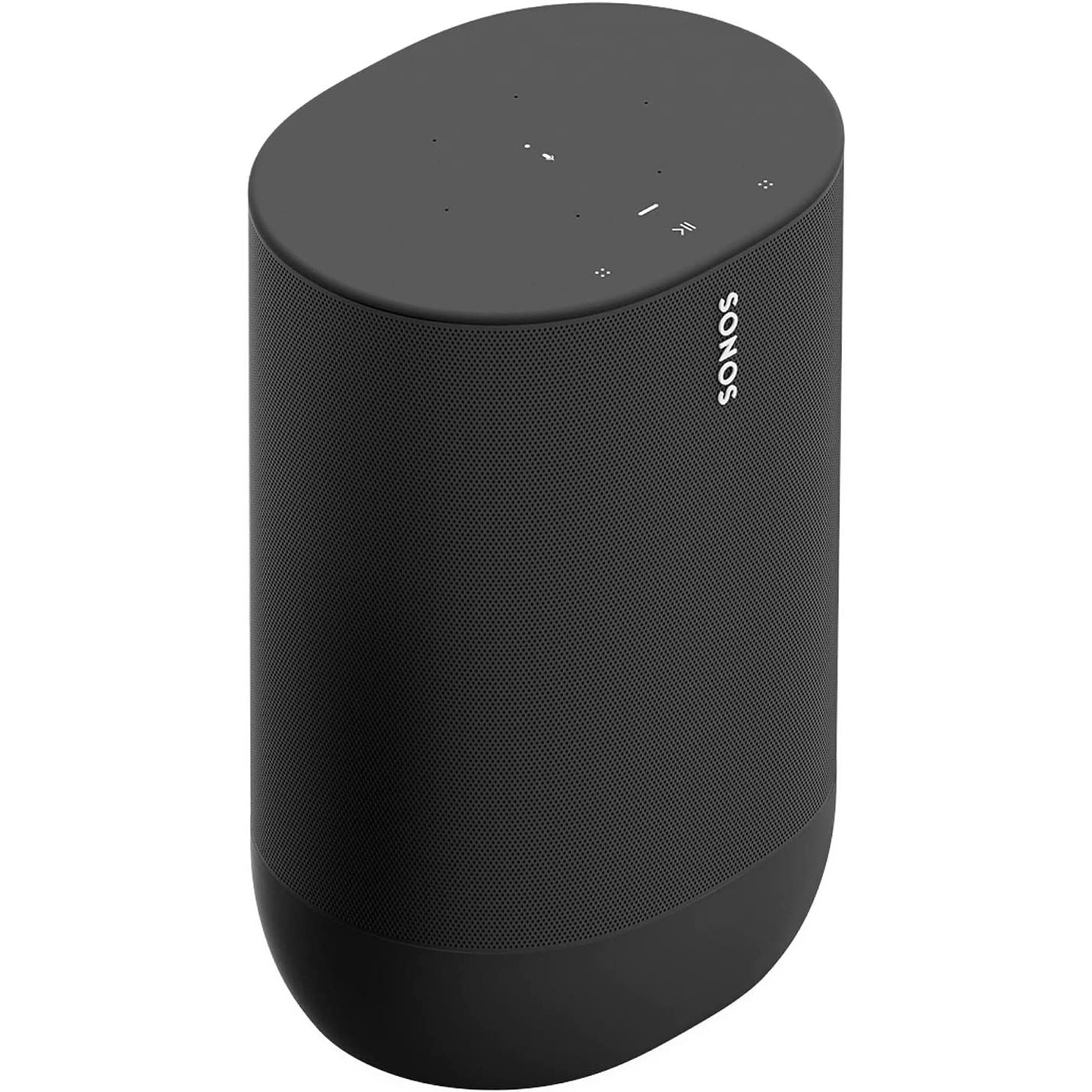 Sonos Move speaker black white background angled