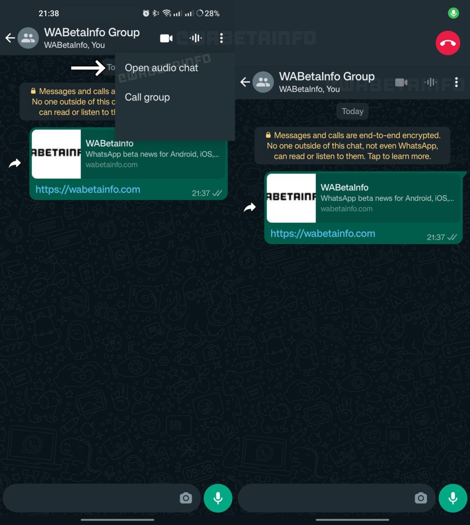 whatsapp-audio-chat-in-development