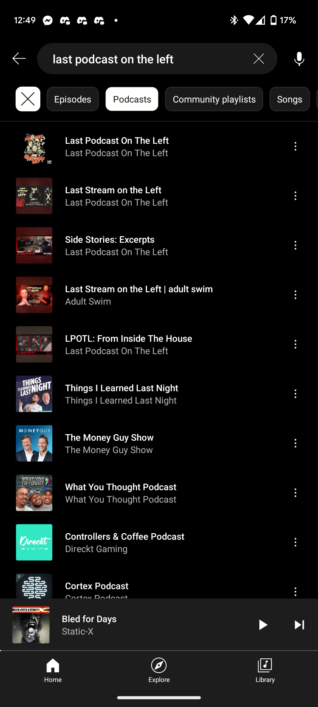 Podcasts are now in YouTube Music