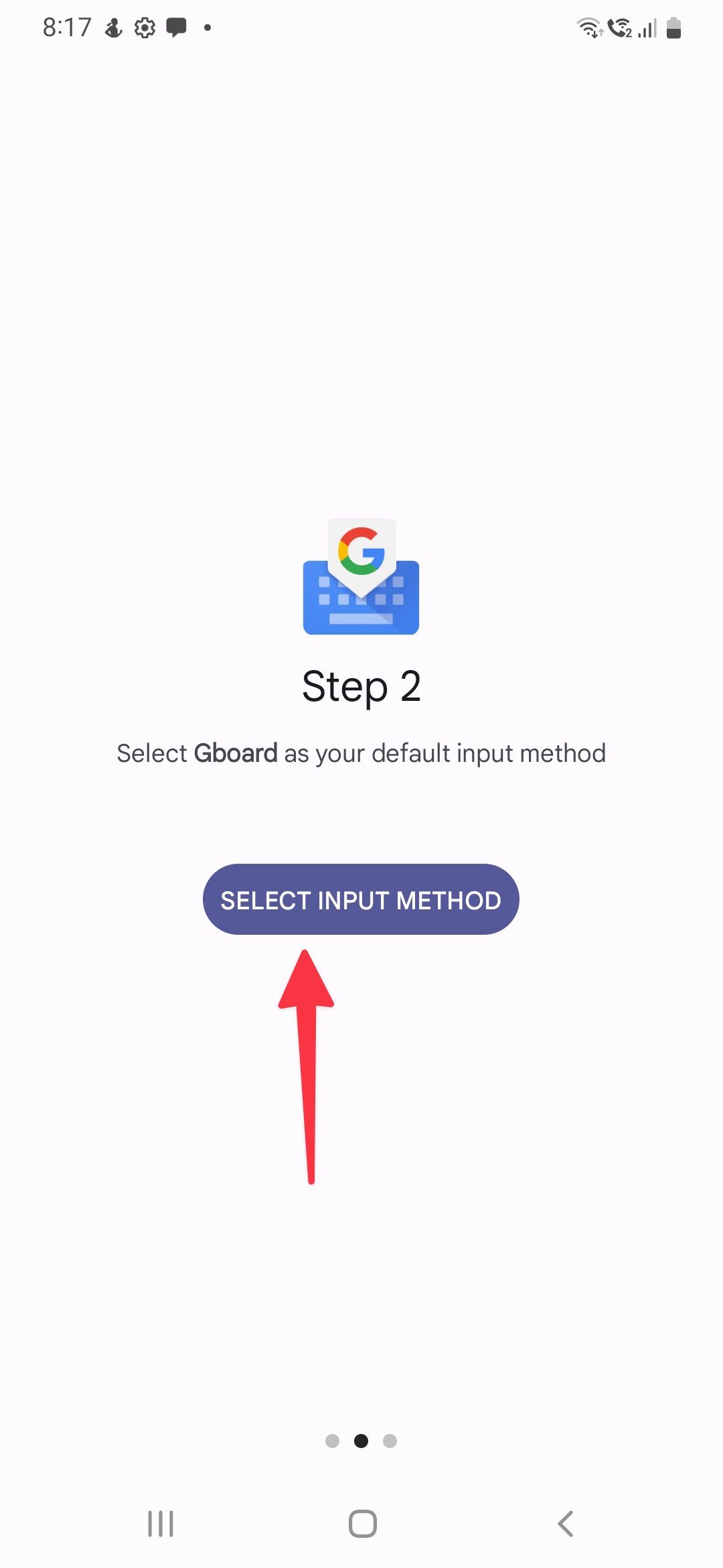 select input method