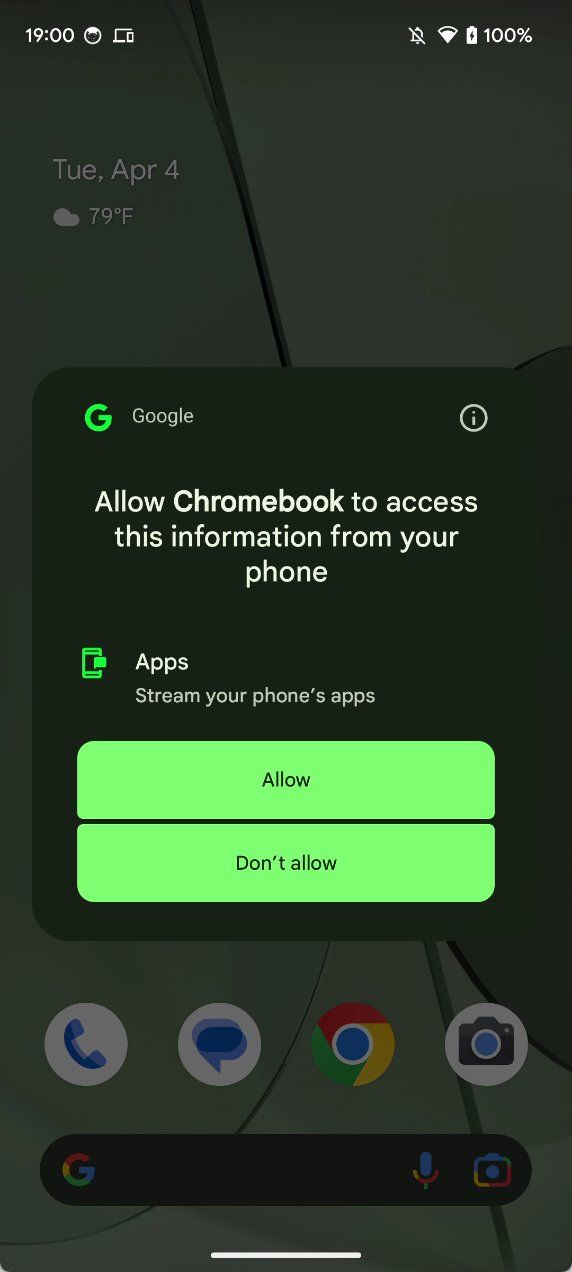 This is how your Chromebook will stream apps from your phone