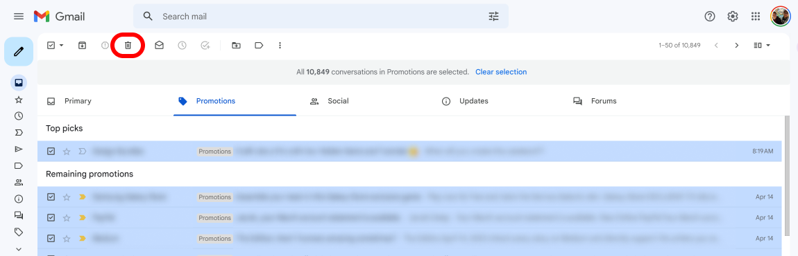 comment supprimer les annonces dans gmail