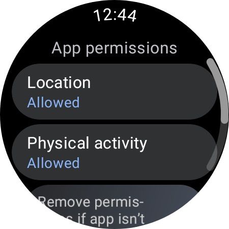 Google Maps for Wear OS - app permissions list