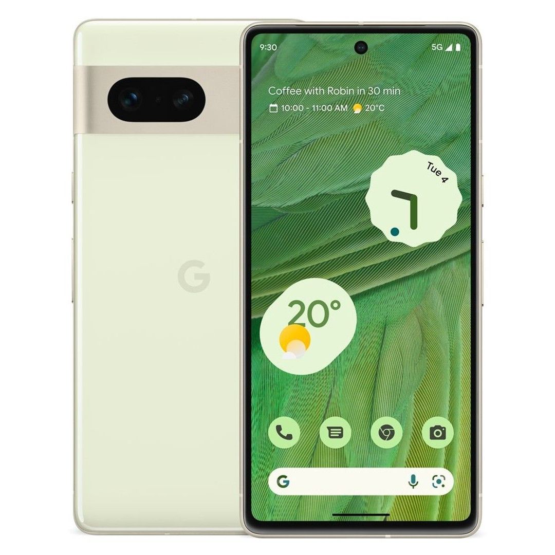 Google Pixel 7 em renderização Lemongrass