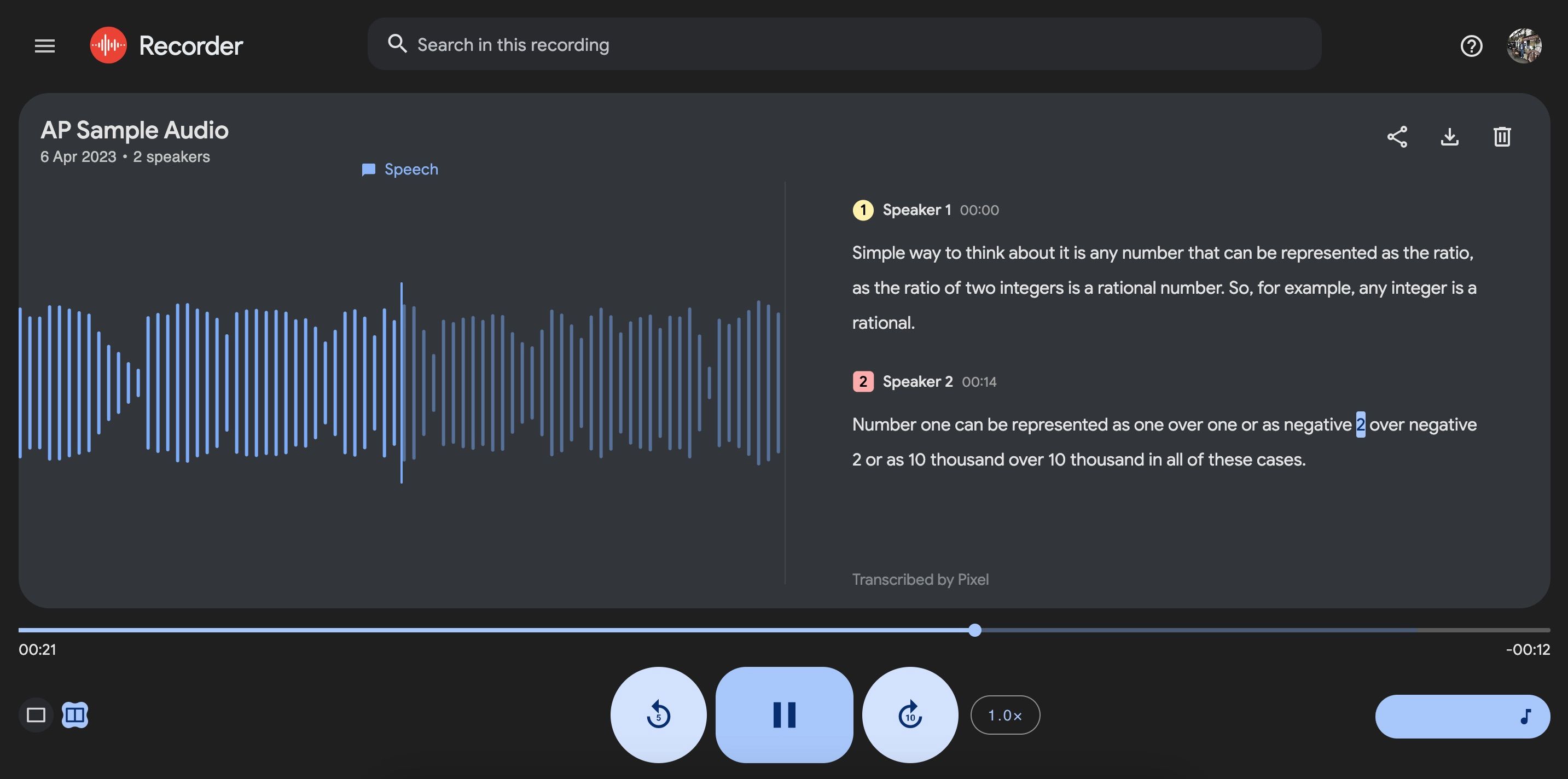 Google Recorder Redesign Web