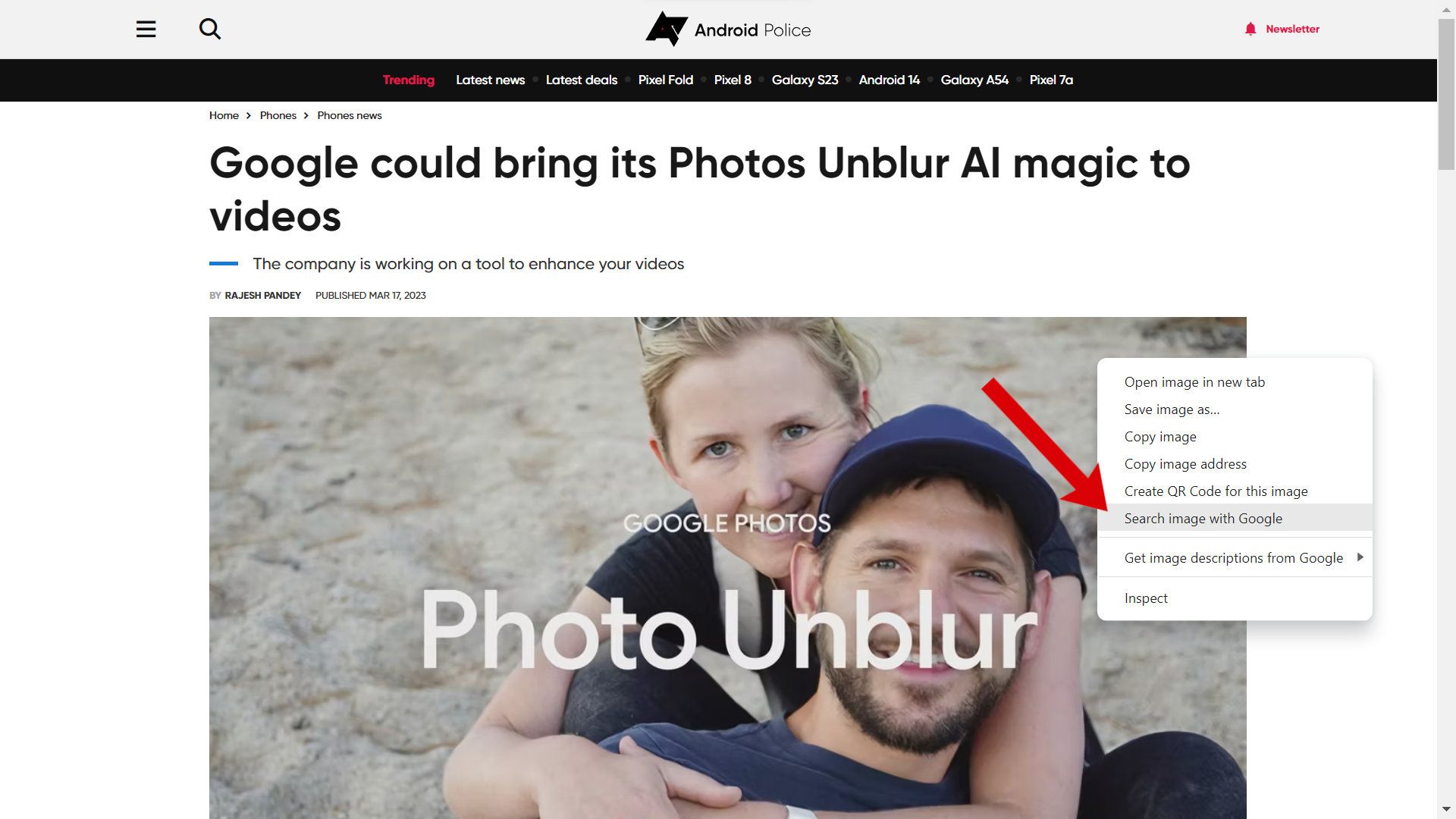 How to a reverse image search on Google