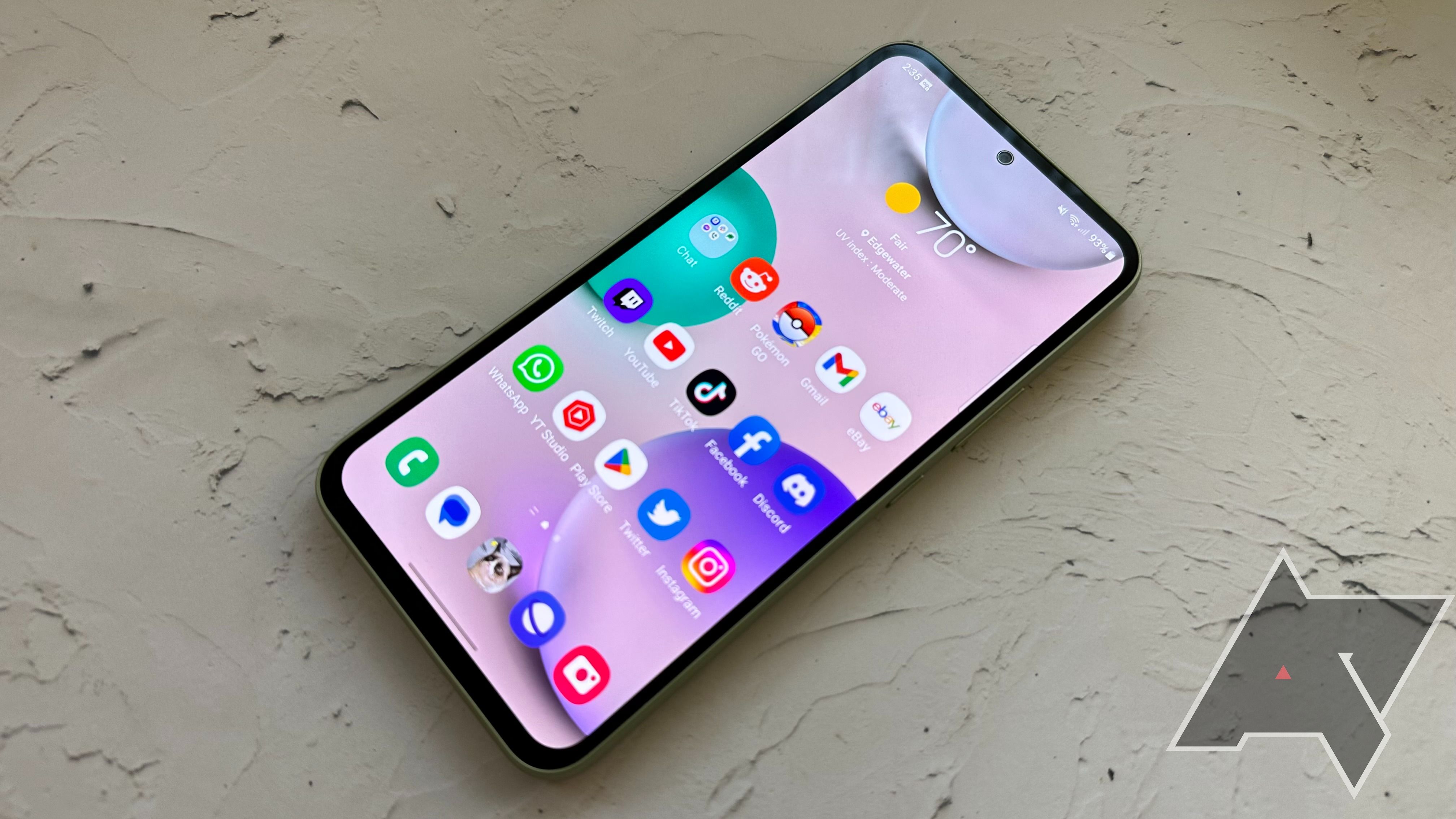 Display photo of the Galaxy A54