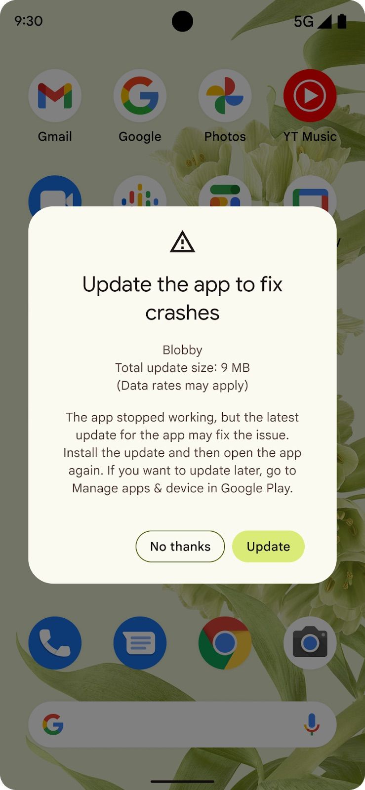 Play Store Update Prompt