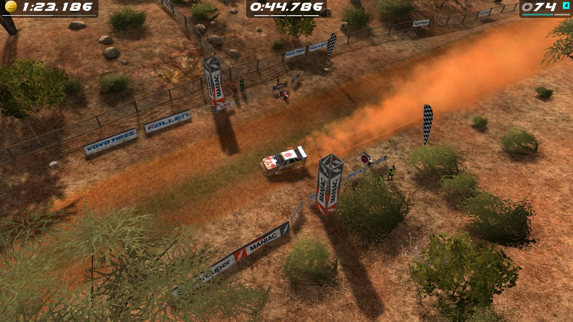 Rush Rally Origins screen