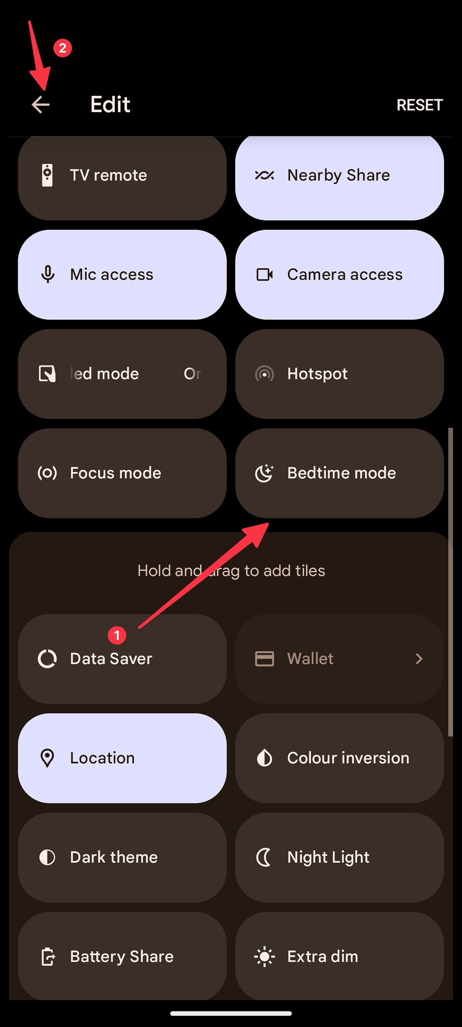 add data saver toggle on Android