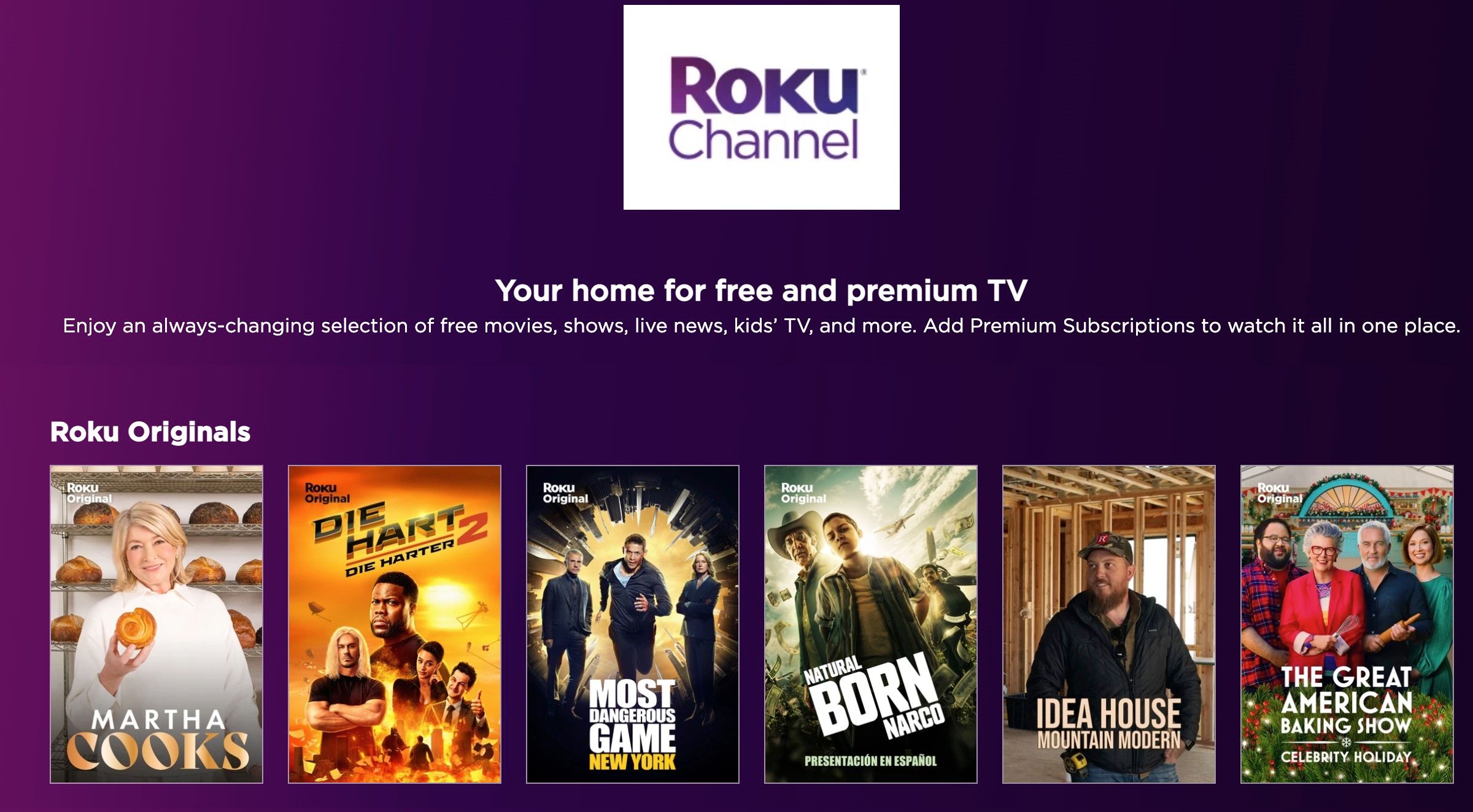 Roku channel library