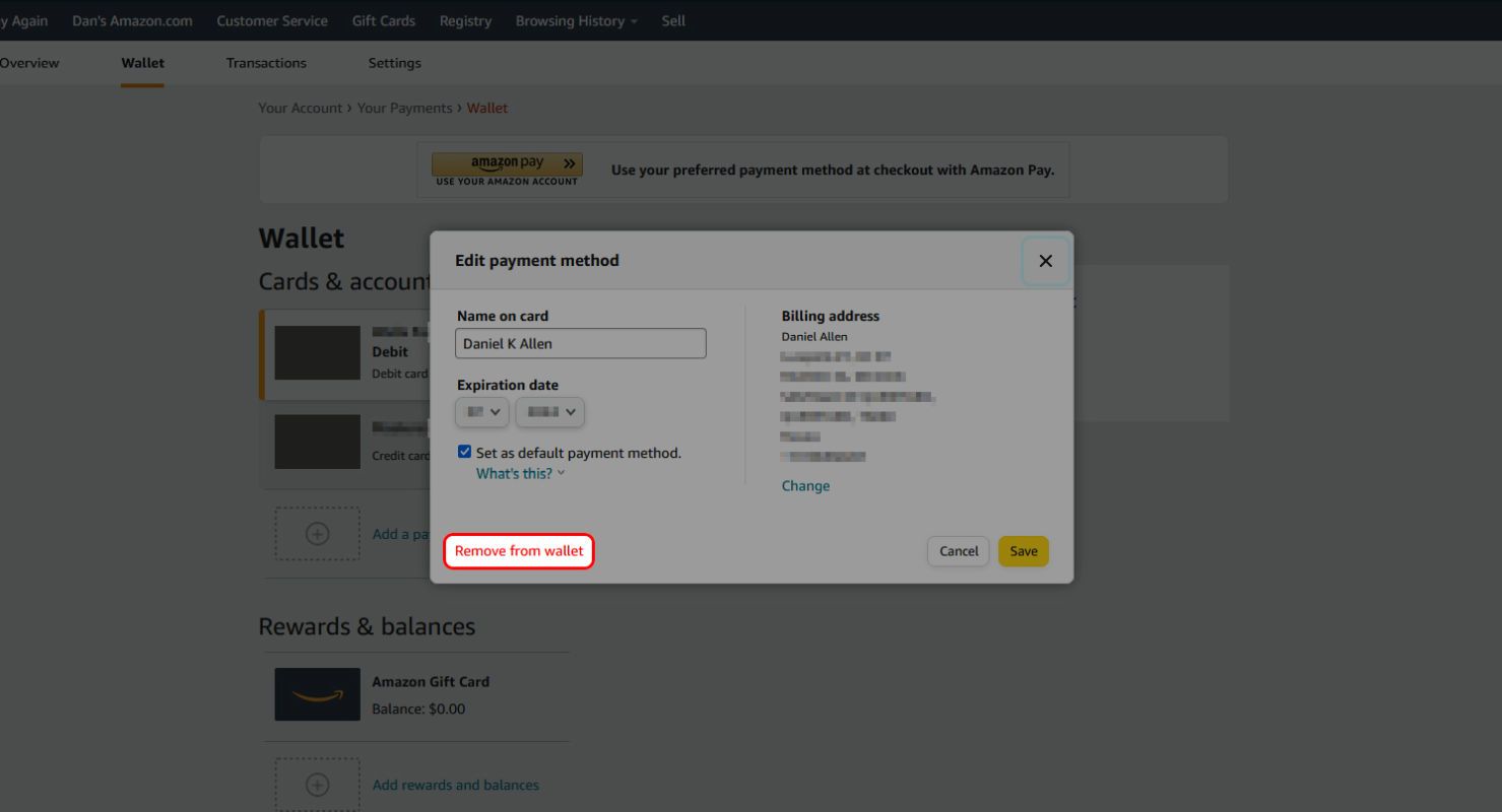 How to Remove Payment Method from Amazon – TechCult