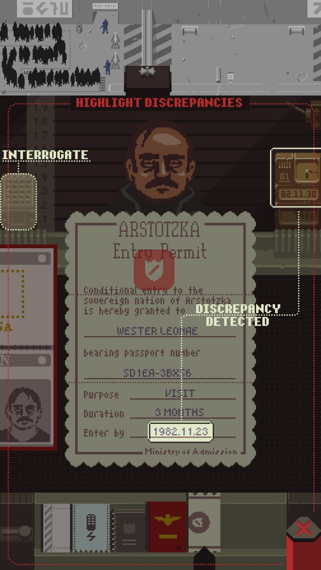 best-pixel-art-games-on-android-papers-please-entry-permit
