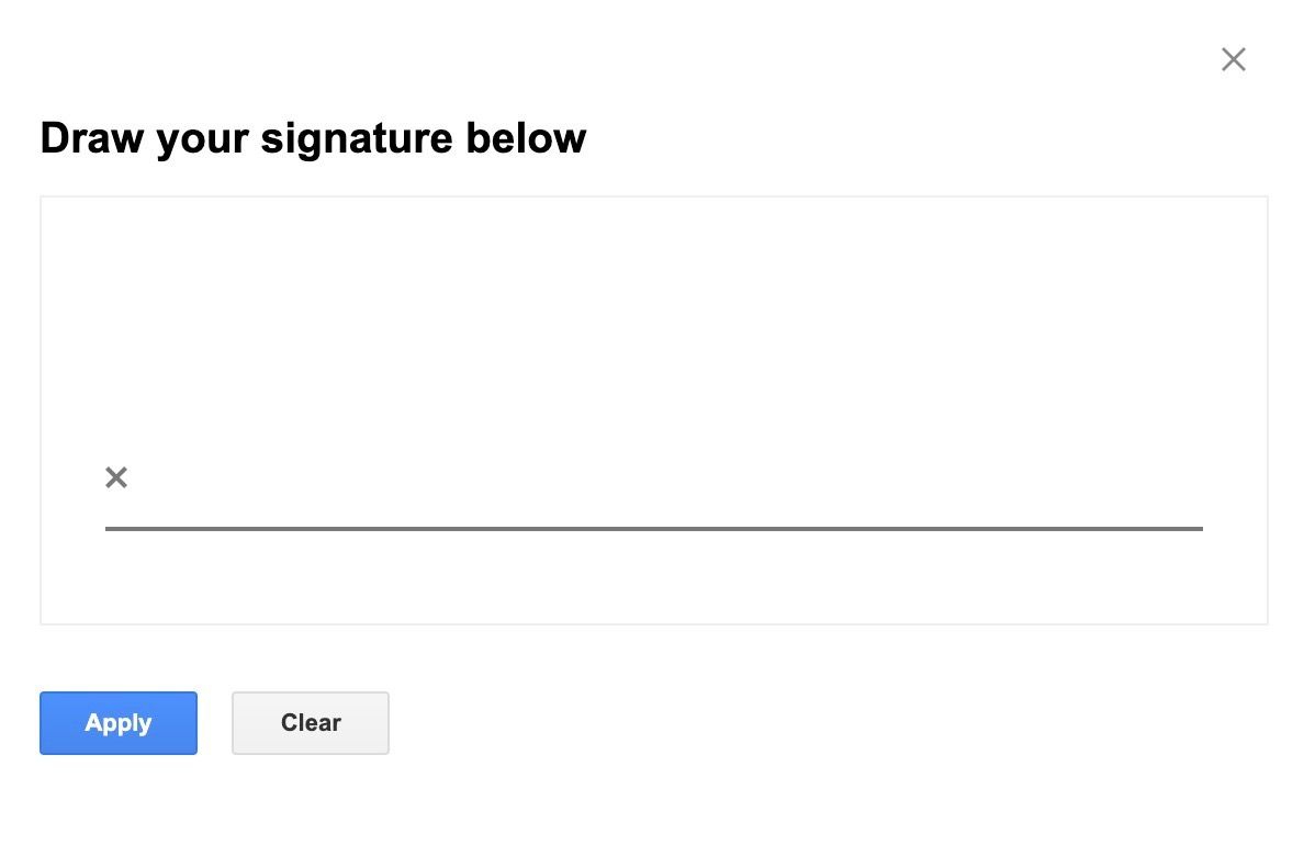 draw your signature