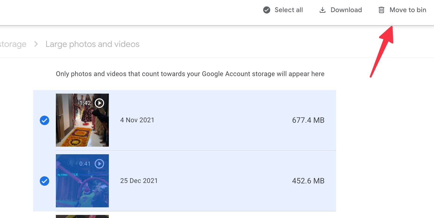 Free your Google Drive storage space