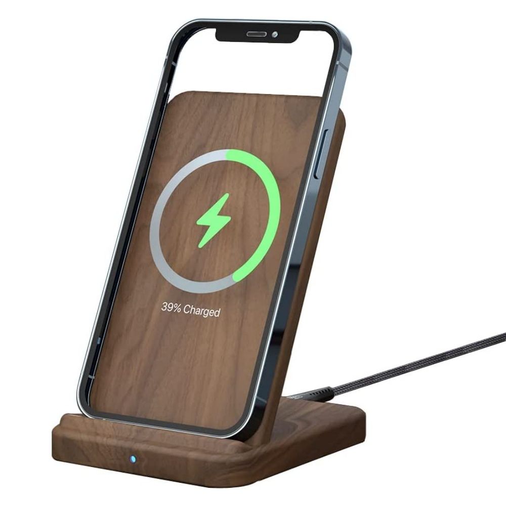 Gamder wood wireless charging stand