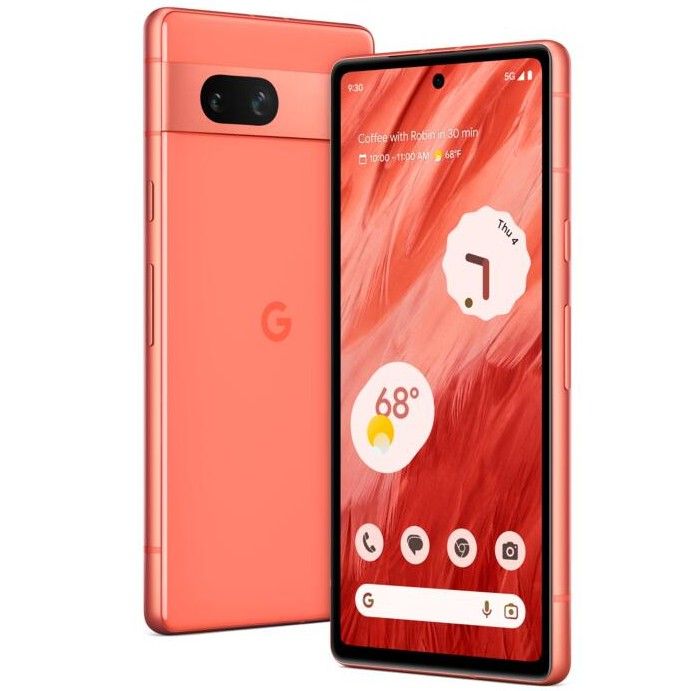 Google Pixel 7a in coral