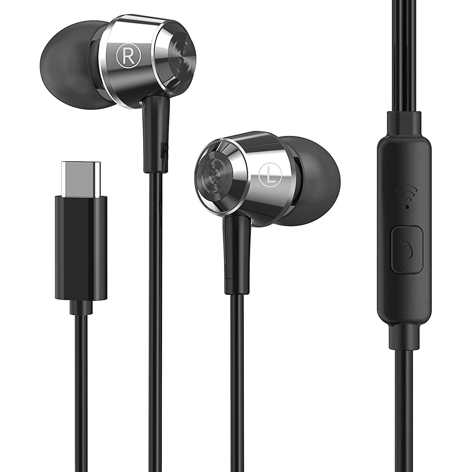 HappyAudio W1-C wired USB-C earbuds