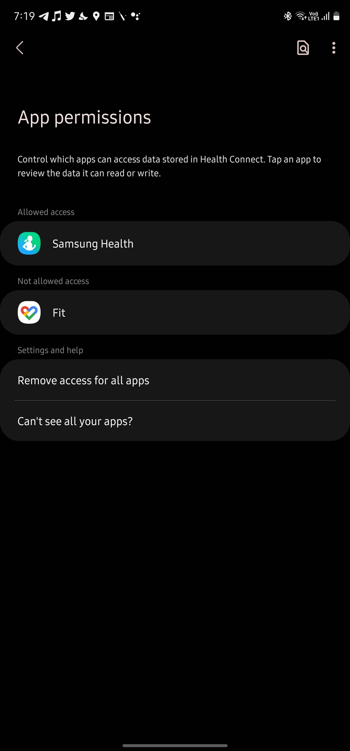 Health Connect Permissions