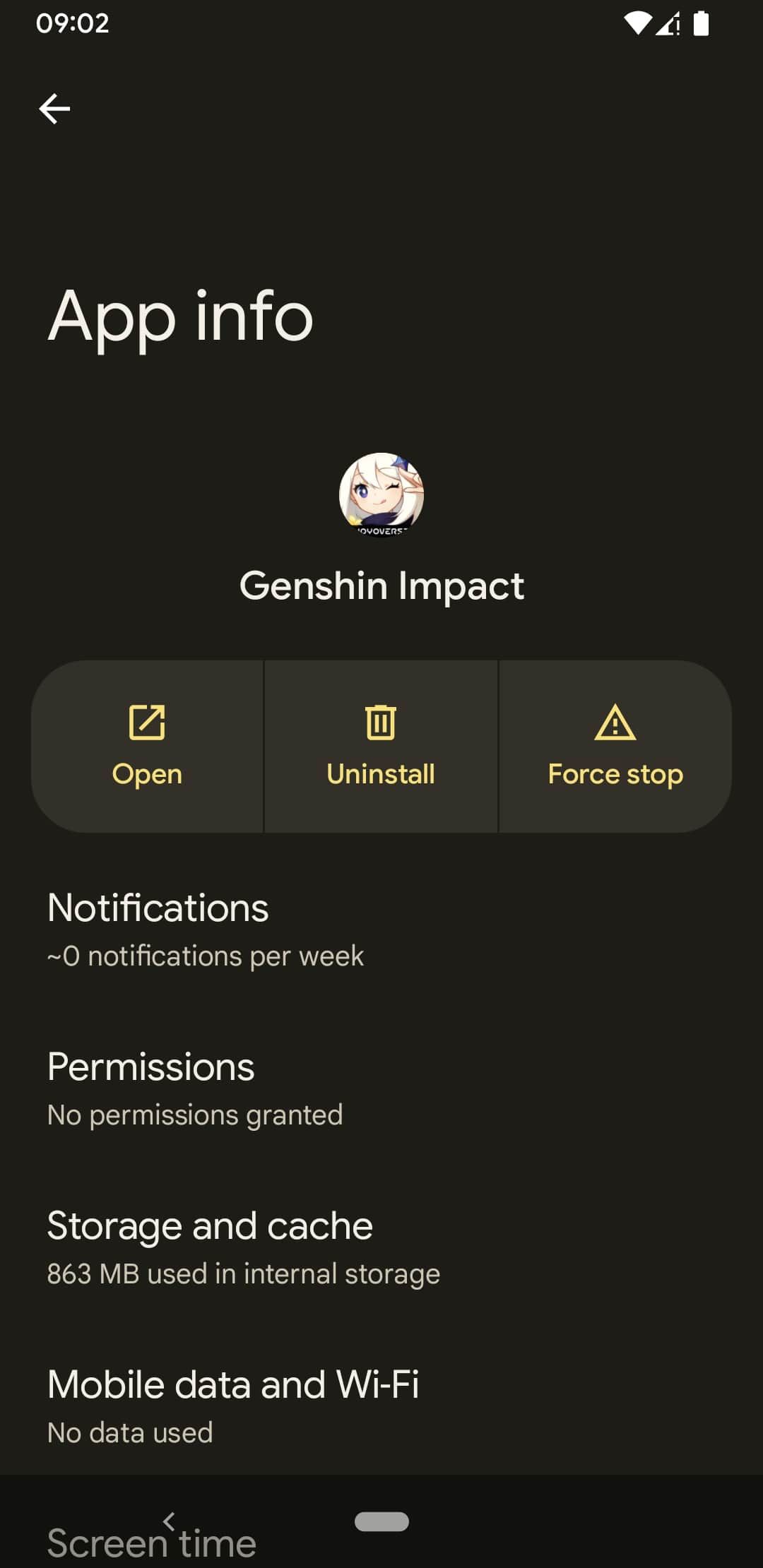 how-to-uninstall-genshin-impact-on-android-app-info