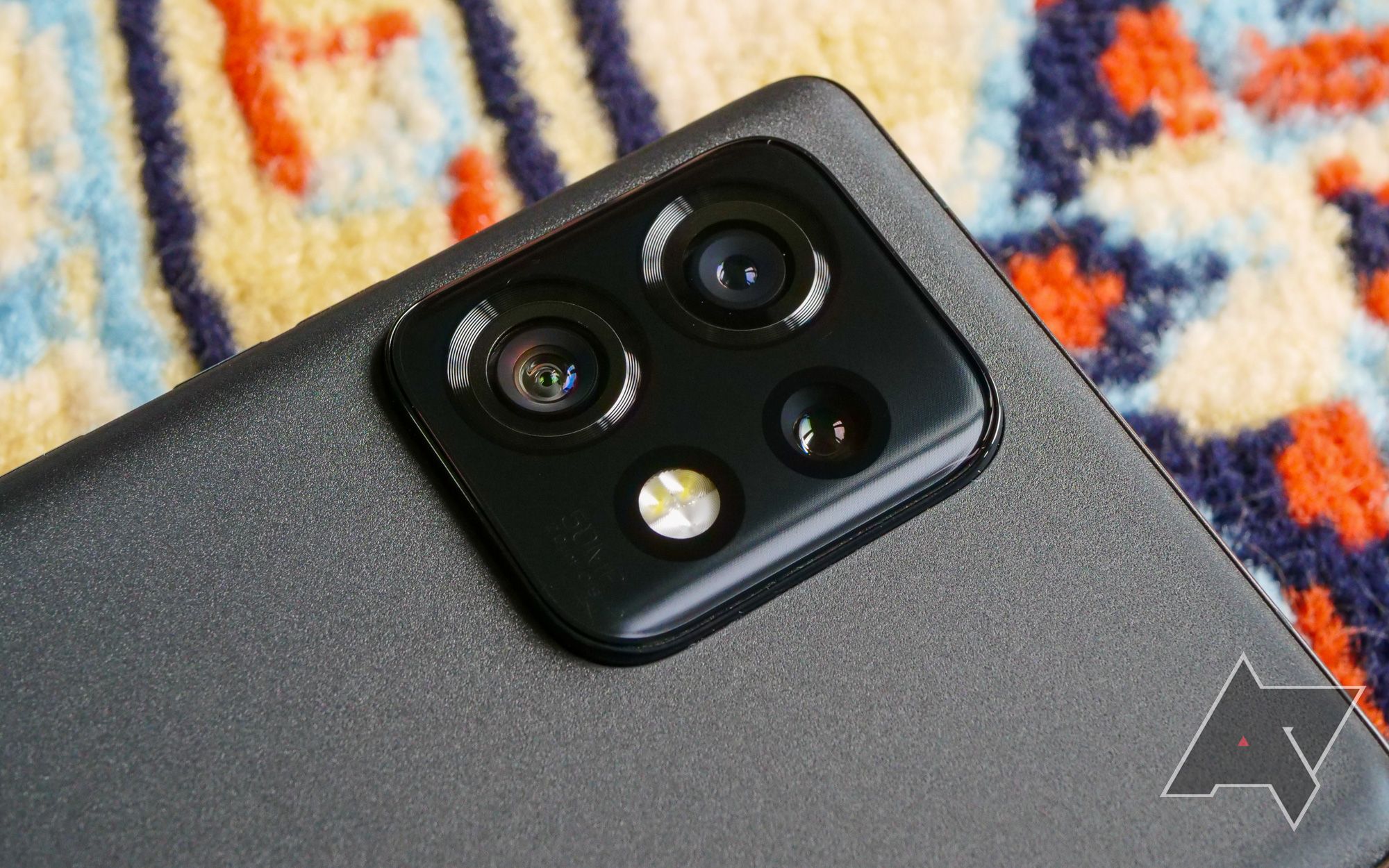Motorola Edge Plus 2023 closeup of camera bump.