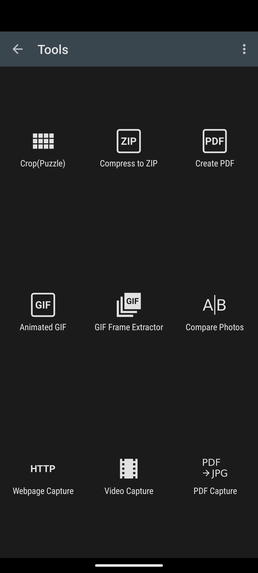 A screenshot of Photo Editor file tools.