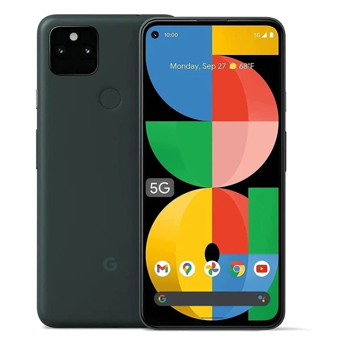 Pixel 5a front and back 
