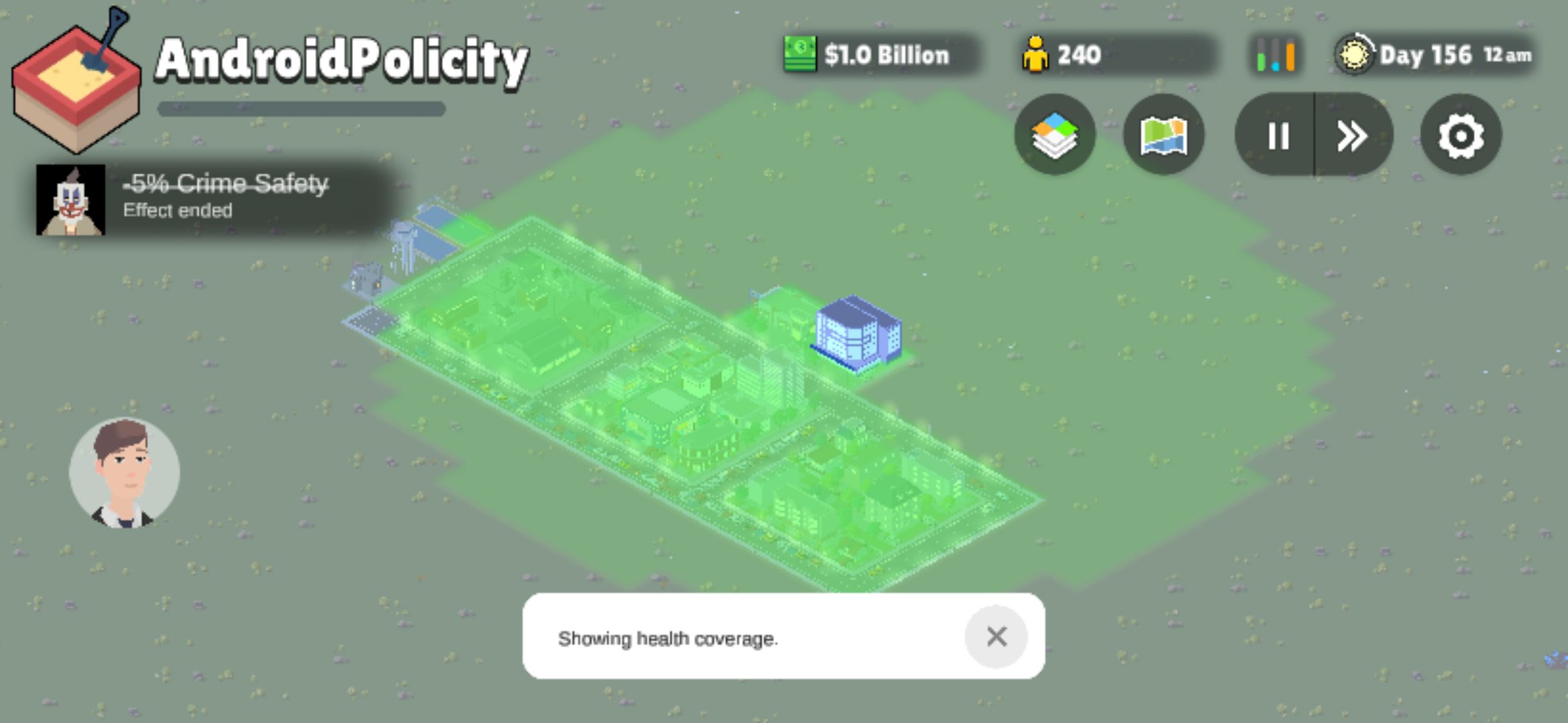 Pocket City 2 Health overlay