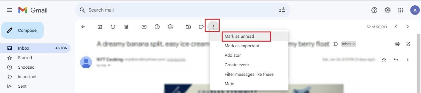 Gmail: How to mark all messages as read