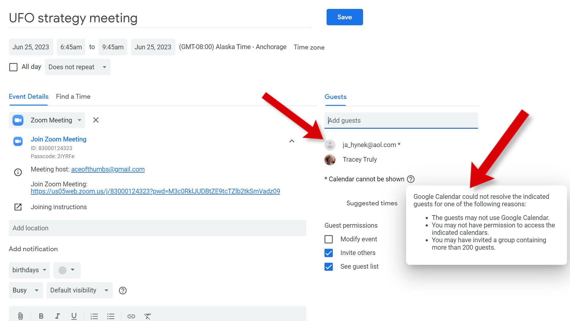 How to add a Zoom link to Google Calendar