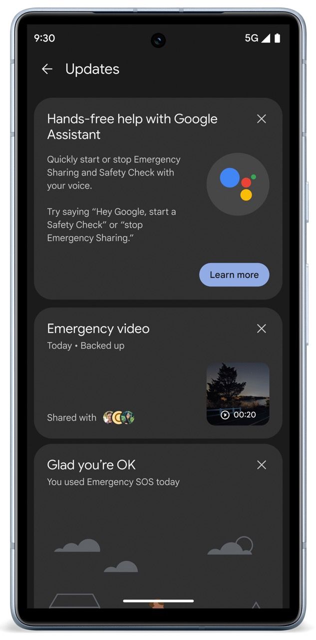 Android 13 June Feature Drop assistant safety.