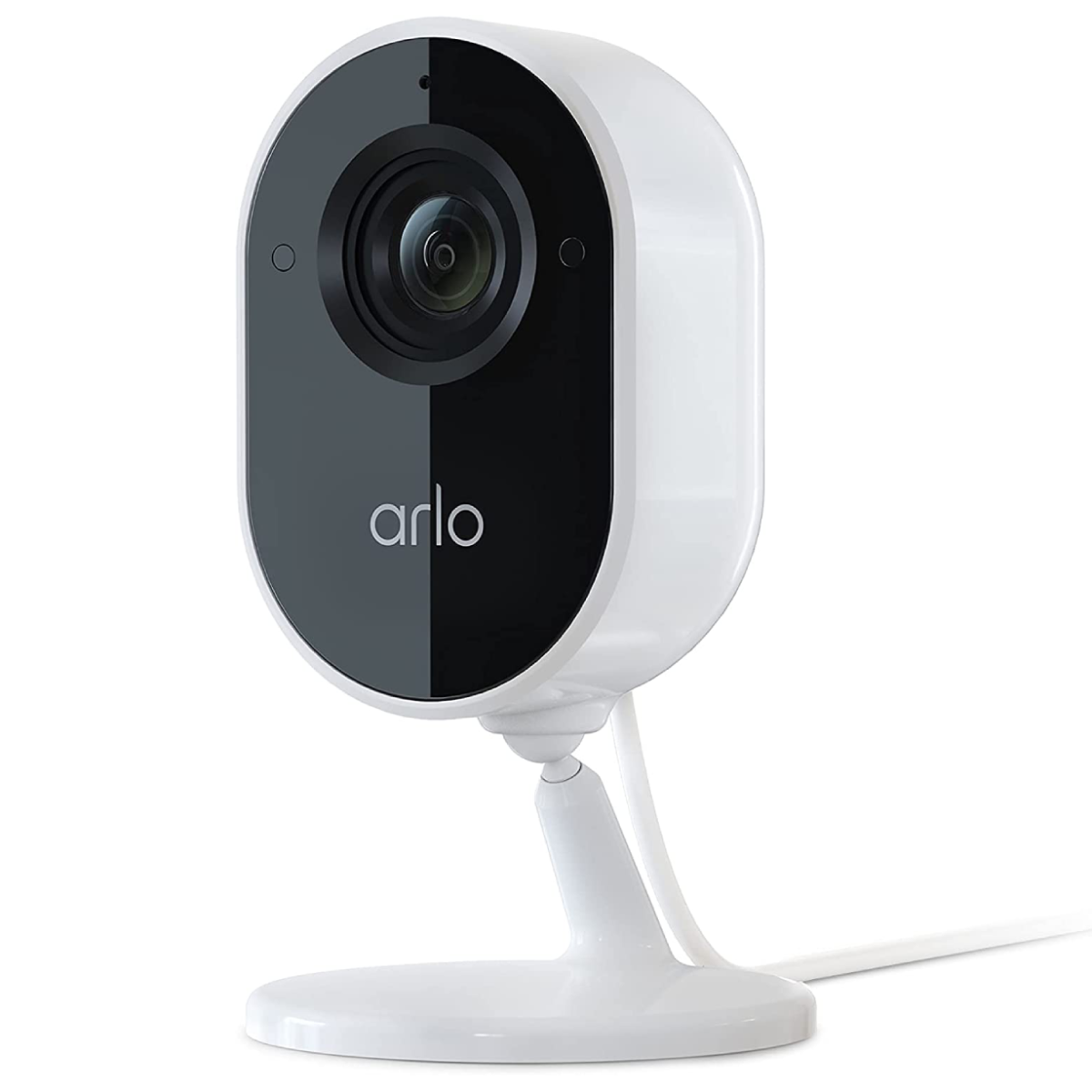The Arlo Essential Indoor Camera against a white background