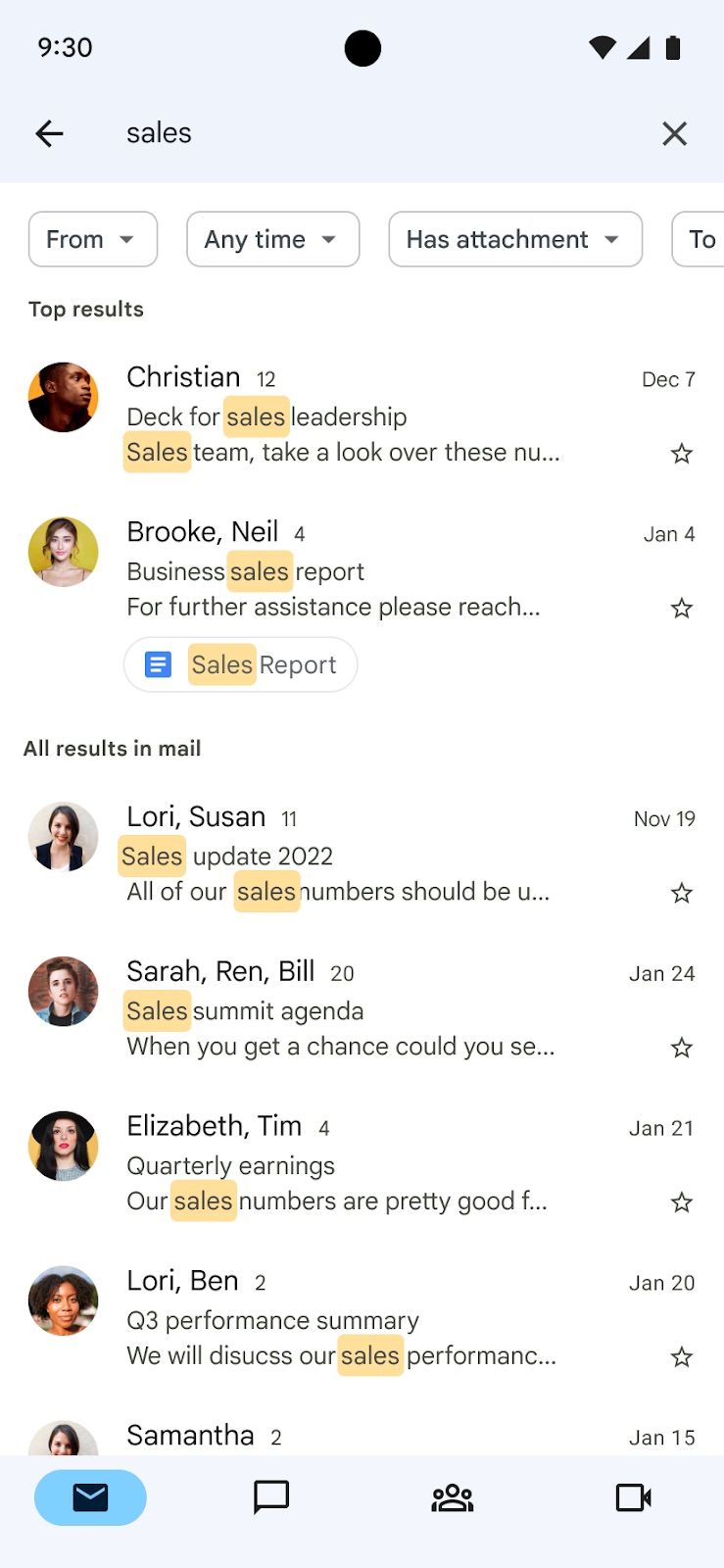 Gmail Search Machine Learning Update