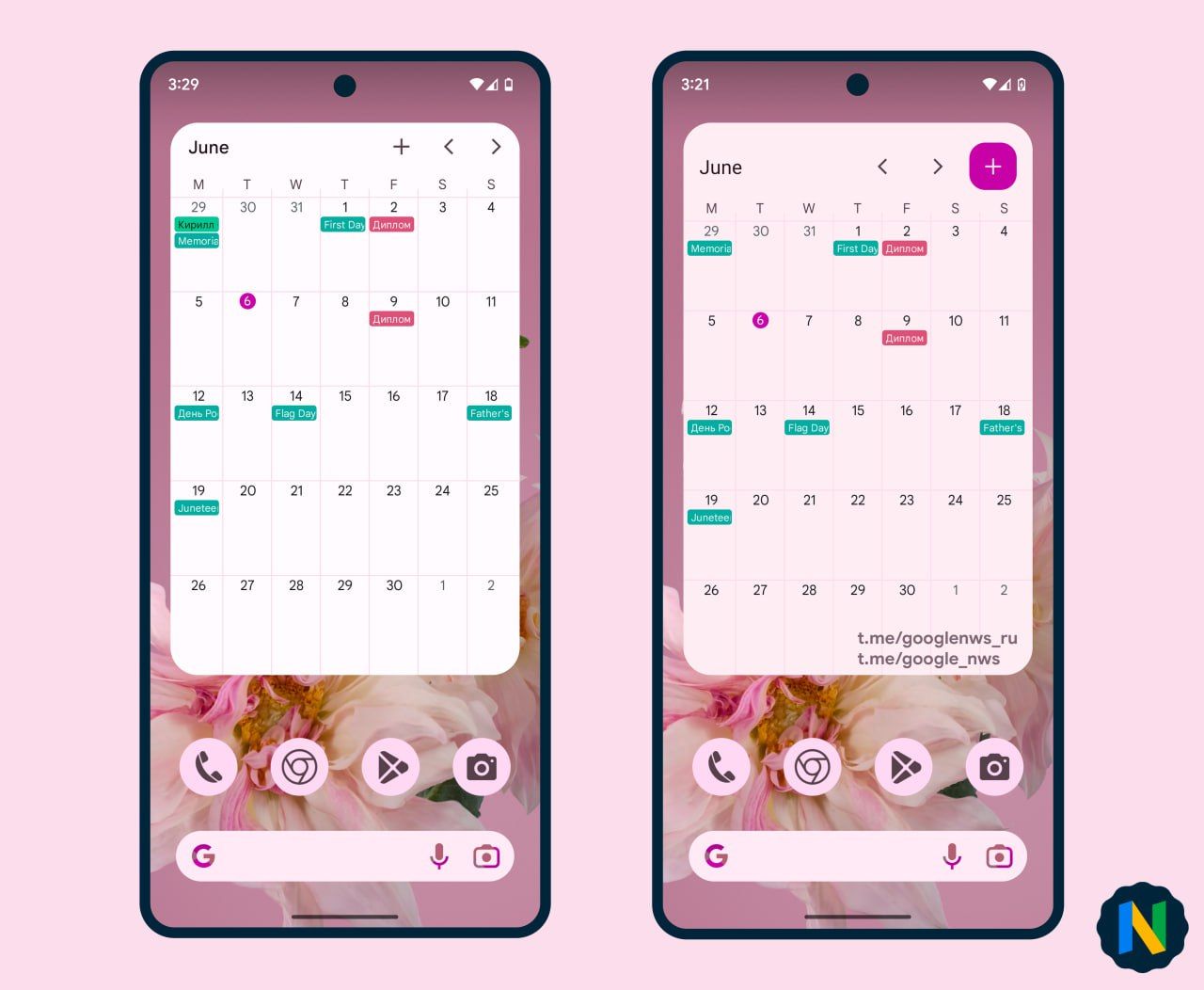 Google Calendar is working on Material You widgets teased in 2021