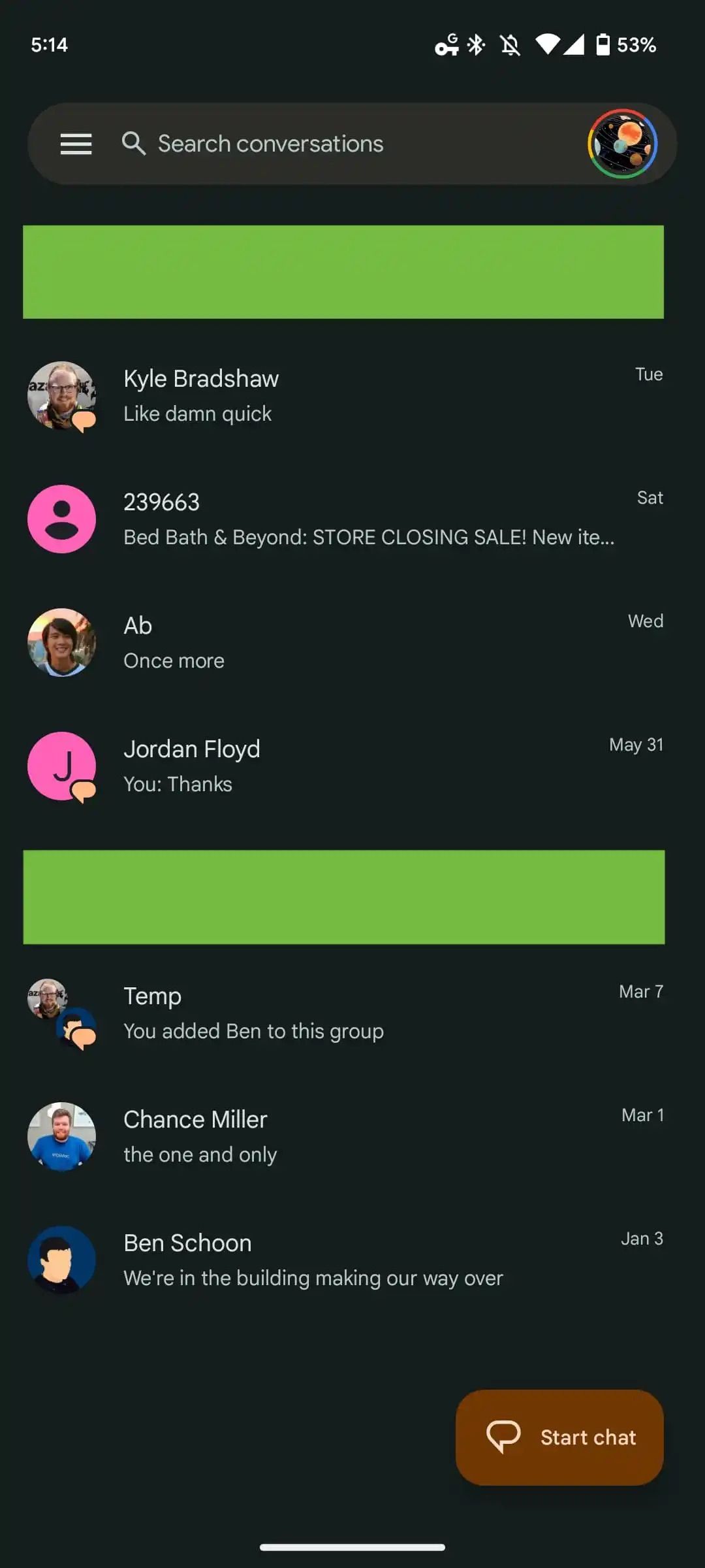 Google Messages is working on a new badge to highlight RCS chats