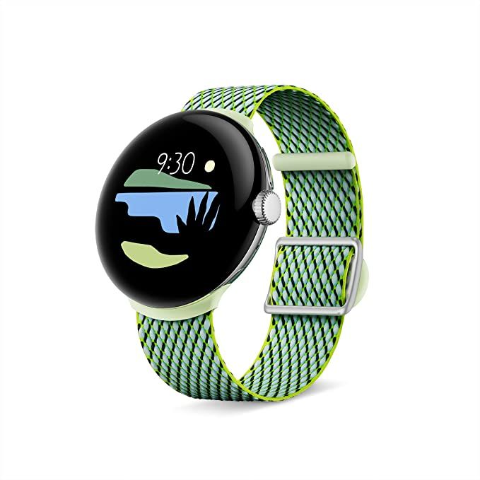 Google Woven Band, positioned at an angle