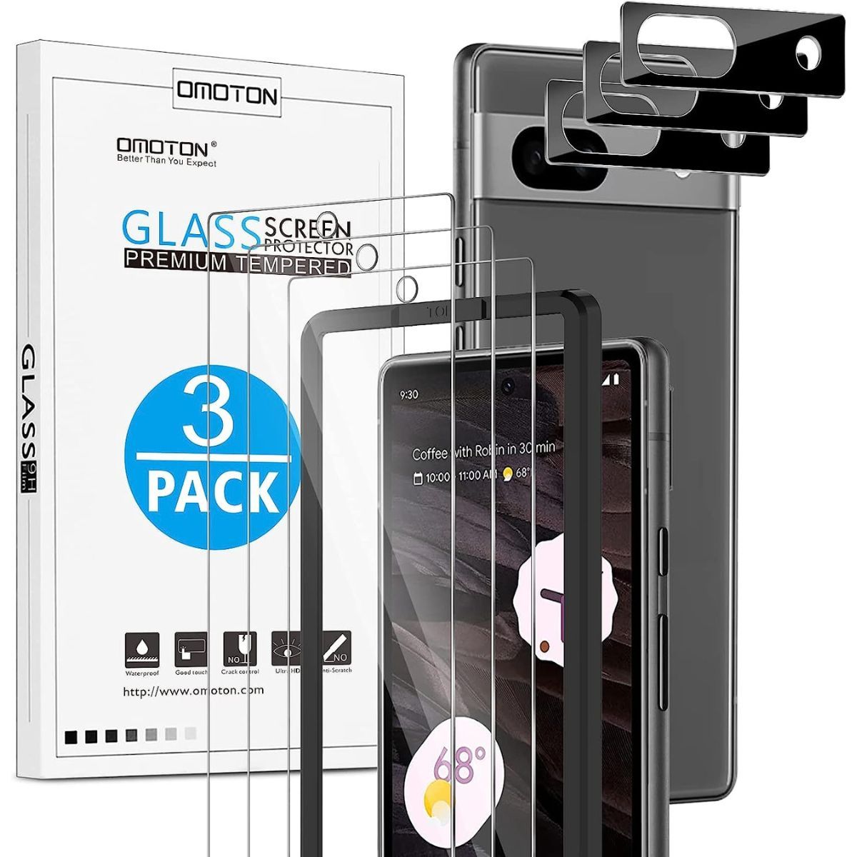 Omoton Tempered Glass for Pixel 7a