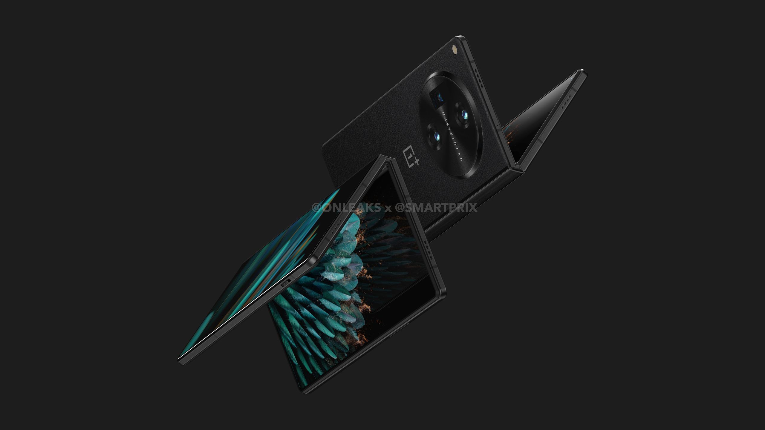 Leaked rendering of the OnePlus V Fold phone