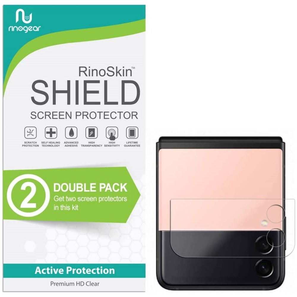 rinogear shield screen protector for z flip 4
