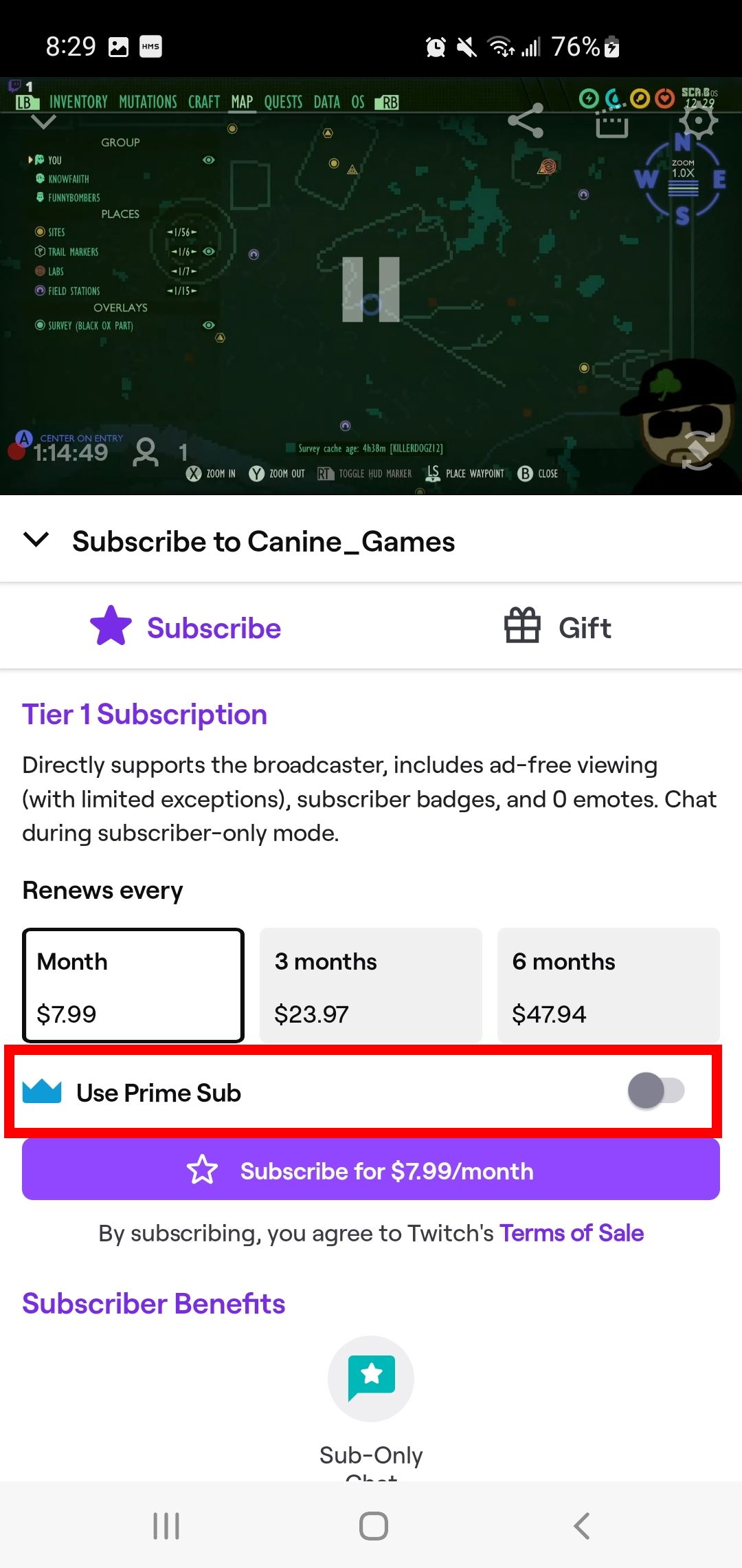 How to donate on Twitch - How To Sub With Prime On Twitch Mobile