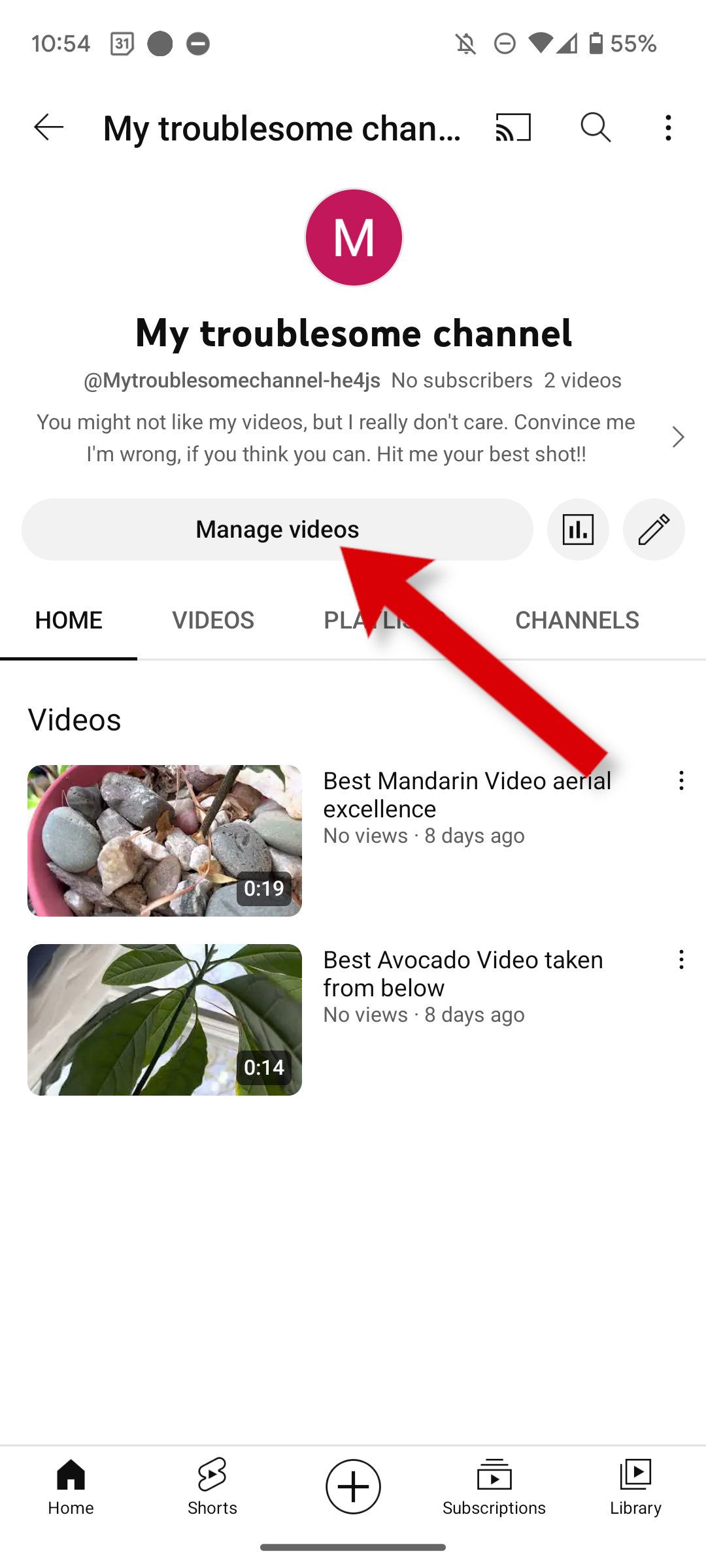 How to quickly delete a YouTube channel